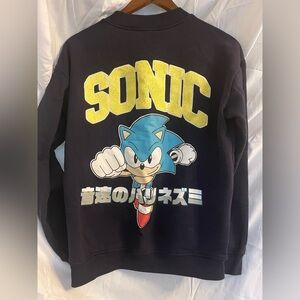 Epic Sega Sonic the Hedgehog Jacket, Navy, Sz Youth XL- in EUC